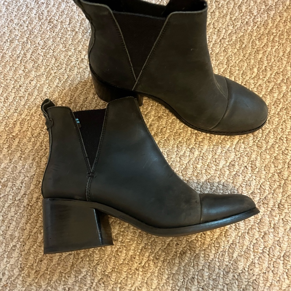 Toms Black Ankle Booties
